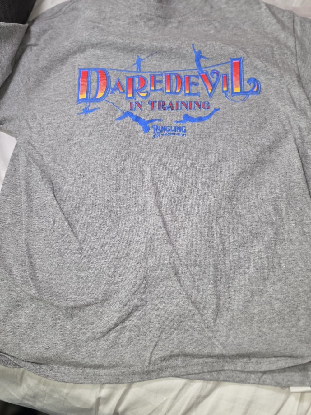 Kids 'Daredevil in Training' Short Sleeve Tee - Gray Ringling Brothers Circus